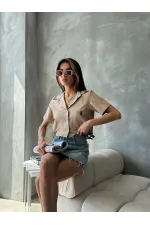 Chemise Topshow Stone Belt détaillée en gros