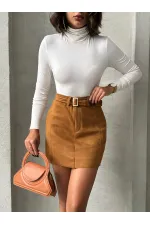 Topshow Taba Kemerli Toptan Etek | F1801