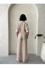 Wholesale Pleated Trousers - Stone | Topshow