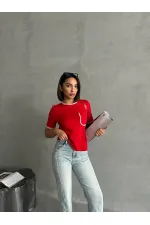 T-shirt Topshow Red Shepherd Stitched en gros