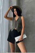 Suet Toptan Yelek - Haki | TOPSHOW | f1528