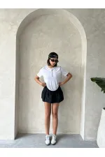 Topshow Beyaz Çoban Dikişli Toptan Tişört