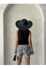 Dantel Şort - Siyah | Topshow