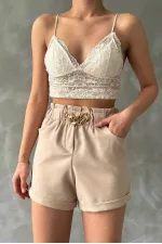 Short en gros Topshow Stone Belt Top Ring Pocket
