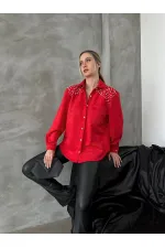 Chemise en gros - Rouge | TOPSHOW | F1614