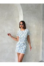 Dantel Bluz - Mavi | Topshow