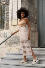 Jupe longue en maille en gros - Pierre | TOPSHOW