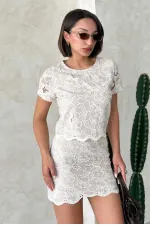 Dantel Bluz - Taş | Topshow