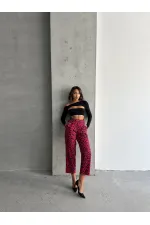 Desenli Toptan Pantolon - Fujya Siyah | TOPSHOW | F1788