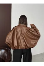 F 2035 SUNİ DERİ MONT - KAHVE