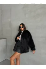 Topshow Siyah Peluş Toptan Kaban | F1608