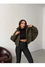 Vestes en cachemire Topshow en gros - Kaki | F2047