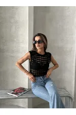 Triko Toptan Yelek - Siyah | TOPSHOW