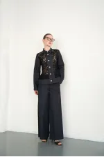 Wholesale Denim Trousers - Navy Blue | F2090 - Topshow