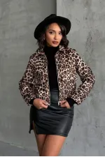 Manteau en cachemire en gros - Léopard pierre | TOPSHOW | F1826