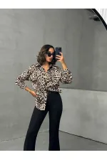 Topshow Leopard Leopard Print Wholesale Shirt | F1781