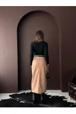 Jupe en daim de vison Topshow en gros