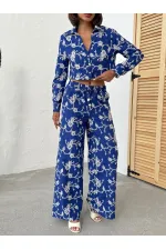 Pantalon brodé Süzüne - Saks | Topshow | F1927