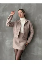 Dugmeli Kase Toptan Mont - Açık Kahve | TOPSHOW | F1547