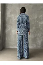 Pantalon à pois en gros - Pois bleus | TOPSHOW | F1468