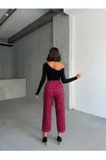 Desenli Toptan Pantolon - Fujya Siyah | TOPSHOW | F1788