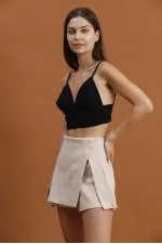 Taş Detaylı Mini Toptan Etek - Taş | TOPSHOW | F1386