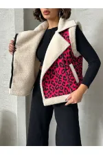 Peluş Toptan Yelek - Fujya Siyah | TOPSHOW | F1828