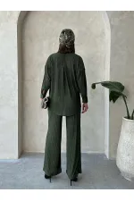 Accordion Wholesale Shirt - Khaki | Topshow | F1426