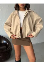 Topshow Cashmere Wholesale Coats - Stone | F2047