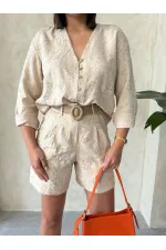 Shorts brodés en gros - Pierre | Topshow