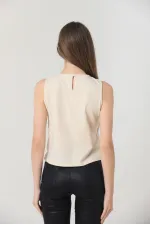 T-shirt à manches zéro et col rond en dentelle, vente en gros - Brut | TOPSHOW