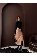 Jupe en daim de vison Topshow en gros