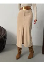 Jupe en velours côtelé Topshow en gros - Pierre | F2033