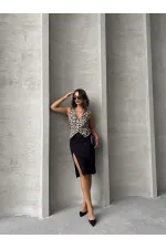 Toptan Yelek - Leopar | TOPSHOW | F1699