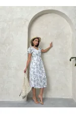 Wholesale Waist-Girted Full Length Dress - Lilac | Topshow