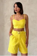 Kot Büstiyer - Sarı | Topshow | F1708