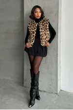 Plush Wholesale Vest - Leopard | TOPSHOW | F1833
