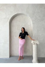 Kol Ucu Toptan Etek Gipeli Düğmeli Toptan Gömlek - Siyah | Topshow