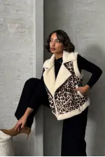 Plush Wholesale Vest - Leopard D1 | TOPSHOW | F1828