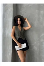 Suet Toptan Yelek - Haki | TOPSHOW | f1528