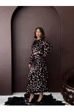 Topshow - Jupe en velours à sequins en gros - Noir et rose