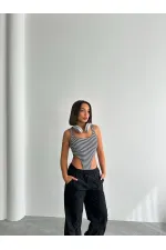 Itcitli Sports Bodysuit - Striped | Topshow