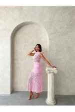 Blouse en dentelle à manches zéro - Rose (vente en gros) | Topshow