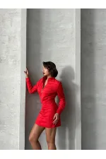 Zippered Wholesale Jacket - Red | TOPSHOW | F1551