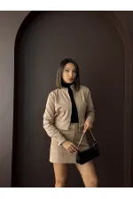 Topshow Kemerli Toptan Etek - Vizon | F1801