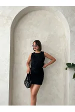 Boncuk İşlemeli Toptan Etek - Siyah | Topshow