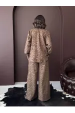 Topshow - Chemise tissée jacquard en gros - Marron