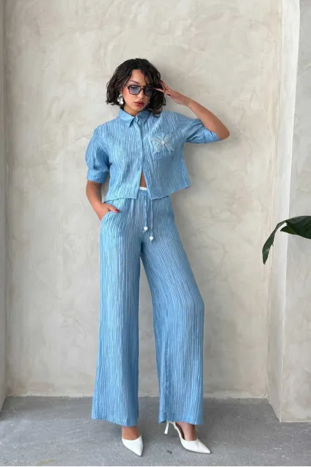 Wholesale Pilise Trousers - Blue | Topshow