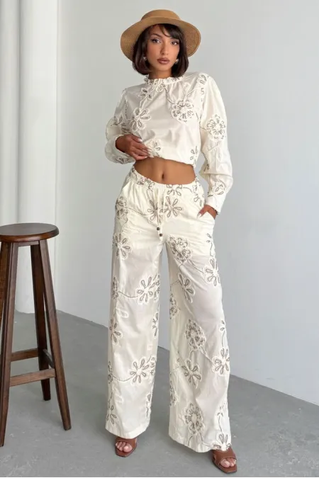 Süzüneli Pantolon - Desen 1 | Topshow | F1950