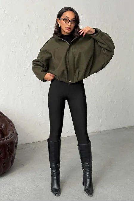 Topshow Cashmere Wholesale Jackets - Khaki | F2047